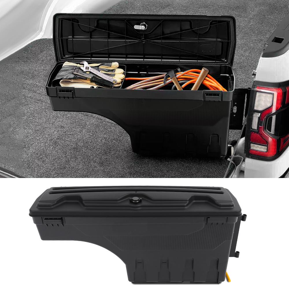 Truck Bed Tool Box Storage Tailgate Swing Case Toolbox for Ford Ranger Raptor 2015-2025 Pickup 4X4 Accessories