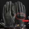 Men's Harley Retro Cowhide Windproof Motorcycle Gloves, Protective and Anti-fall for All Seasons Outdoor Riding.