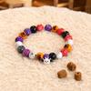 Halloween Beaded Collar for Cats and Dogs with Random Color Beads for Pet Costume Accessory