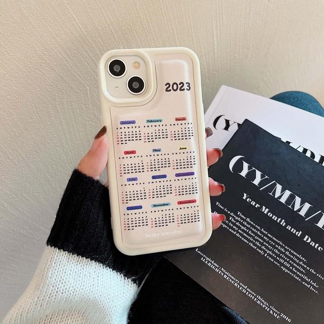 

Кожаный чехол для телефона с календарем на 2023 год Ins Lucky для Iphone 11 12 Promax 13 14 Pro Max Plus Xsmax Xr X Cute Shell Conque For iphone 13promax