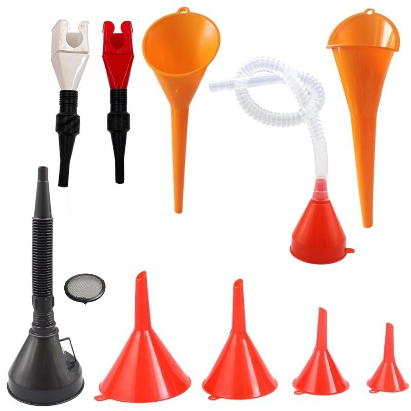 10PCS car funnel set for plastic funnel filling coolant/gasoline/water/oil