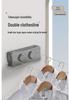 Retractable Steel Wire Indoor Clothesline: Double-Line Invisible Drying Rack for Balcony Use
