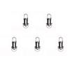 5-1PCS Rechargeable Keychain Flashlights Torch Emergency Keychain Light Hanging Portable Flashlight Waterproof Camping Lamp