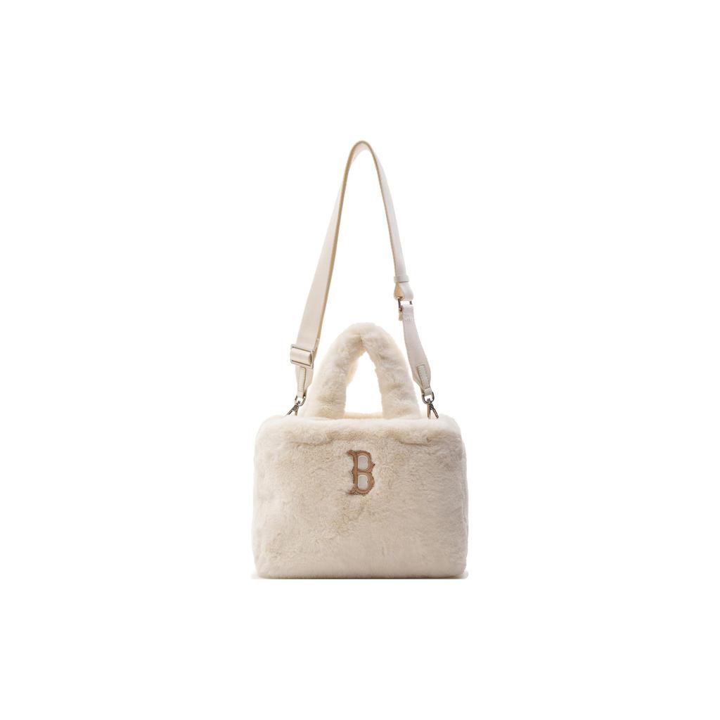 MLB Boston Red Sox Letter Embroidery Large Logo Polyester Tote Bag Shopping Bag Shoulder Crossbody Handbag Women tote bag White 3AORS0536-43BGL