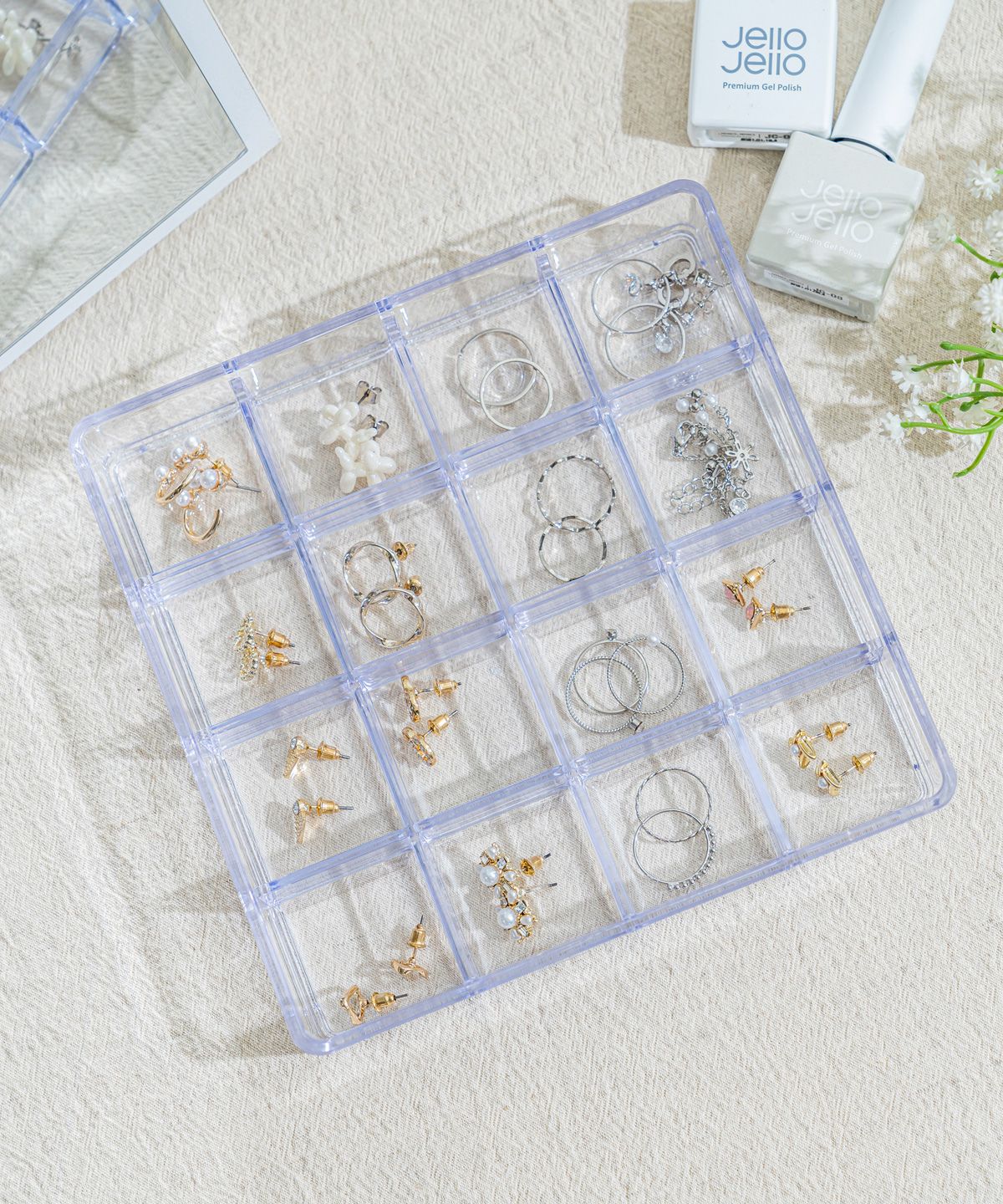 Crystal Cosmetic Organizer No. 9 2-Piece Set