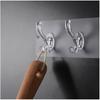 Transparent Plastic Glue Hooks Kitchen Bathroom Hooks Nail-Free Wall Hanger