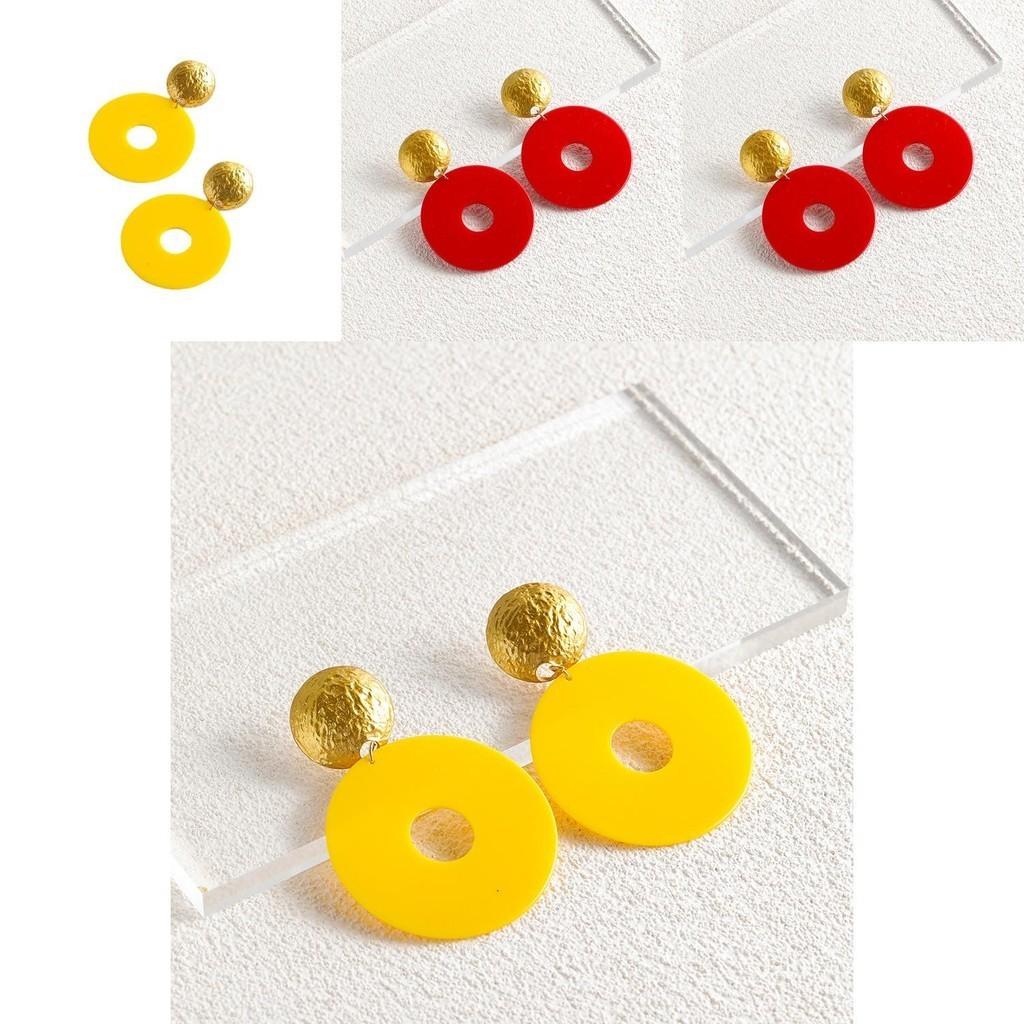 Alloy Modern Hoop Earrings Versatile Geometric Accessory For Women Popular Jewelry
