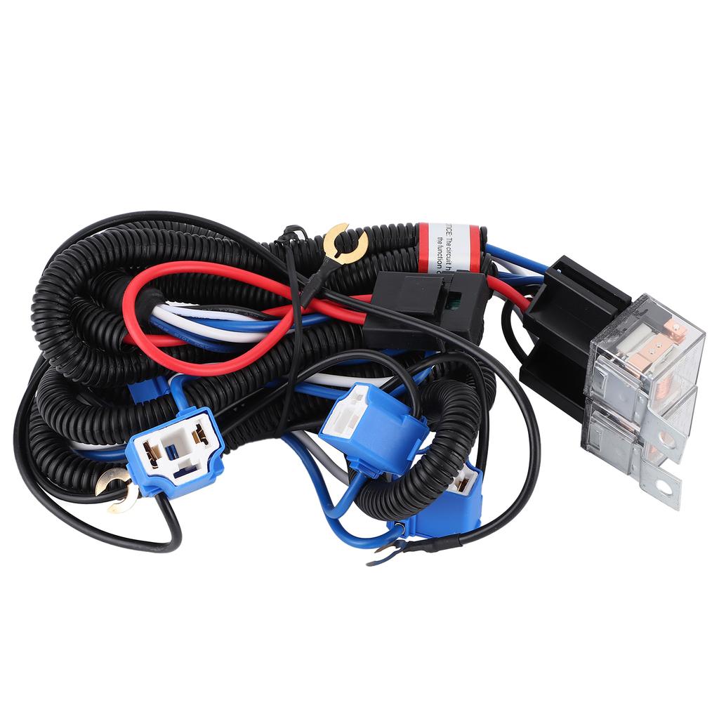 H4 Scheinwerfer Relais Kabelbaum 4 Lichter Erhöhen Helligkeit Zubehör für Car24V 130w 80A