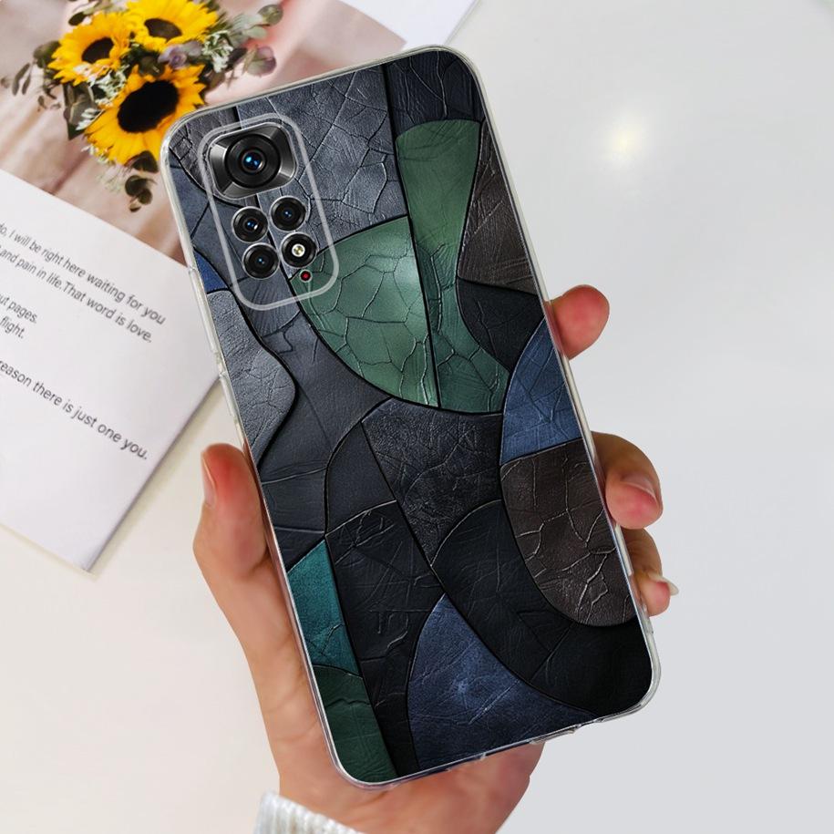 For Xiaomi Redmi Note 11 Cases Redmi Note 11s Cover Popular Flower Butterfly Soft Clear Cover For Redmi Note11 Note11S 5G Fundas