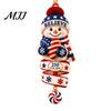 Indoor Outdoor Festive Decor 2026 Patriotic Snowman Christmas Ornament, Acrylic Hanging for Tree, Tree Ornament Holiday Pendant Home Party Accessory