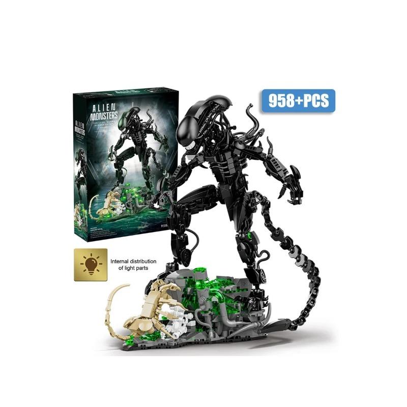 

Creative MOC 958pcs Alien Monster Building Blocks Bricks Set DIY Alien Figures Assembly Model Kit Toys For Children Adult Gifts