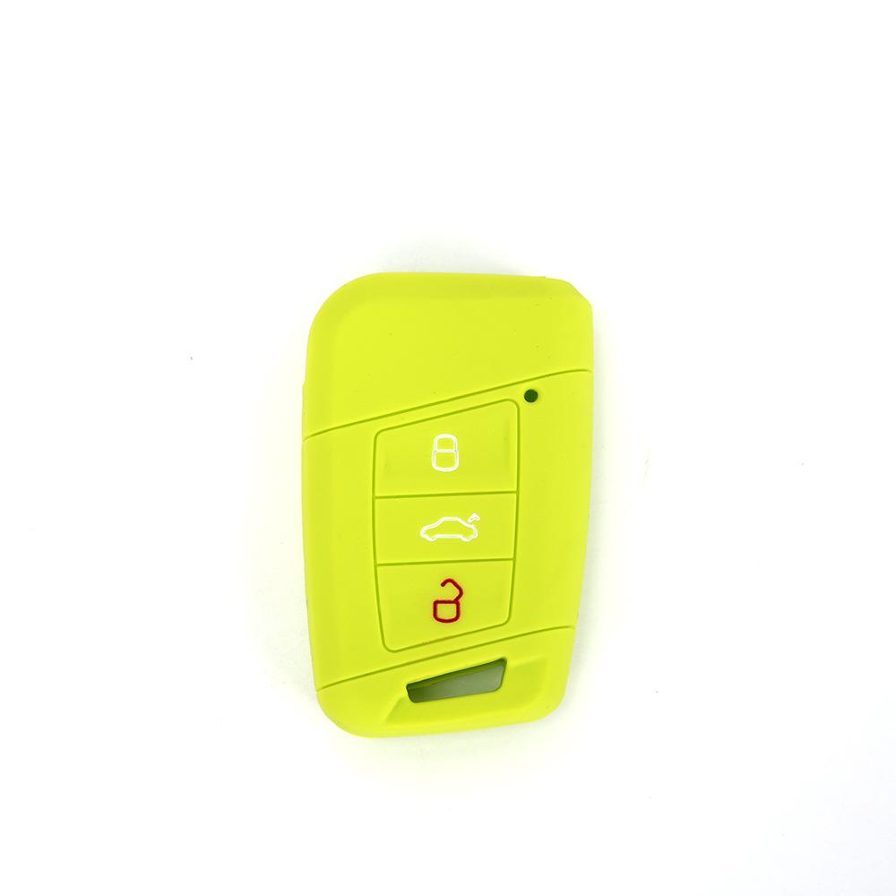 Suitable for Volkswagen CC Weilan 3-button Silicone Key Bag Magotan B8 Passat Arteon Key Cover Remote Control Cover