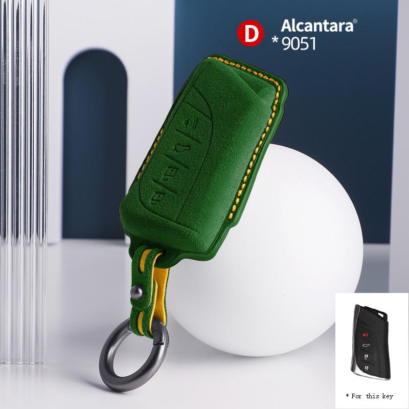 New Suede Key Case Car Key Cover Shell For For Lexus ES NX GS RX UX250 UX260 ES350 LC500 3/4 Button Remote Key Holder Keychain