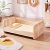 Elevated Wooden Dog Bed Breathable Moisture-proof Pet Nest Four Season Universal Cat House Stylish Design Kennel for Indoor