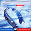 2025 New Model Neck-Hanging Fan with Cooling Function, Ultra-Long Battery Life, Portable Charging, Bladeless, Strong Wind, Ultra-Quiet, Small and