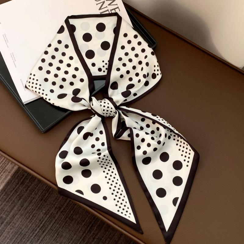 Silk Scarf, Long Strip, Versatile Shirt, Neck Protection, Scarf, Silk Scarf, Multi-purpose Headscarf, Headband, Hair Tie, Decorative Waist Belt.