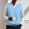 Men's V-neck Vest Sleeveless Knitted Pullover