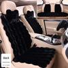 Plush Faux Rabbit Fur Car Seat Cushion: Luxurious Lumbar Support for Autumn and Winter Comfort