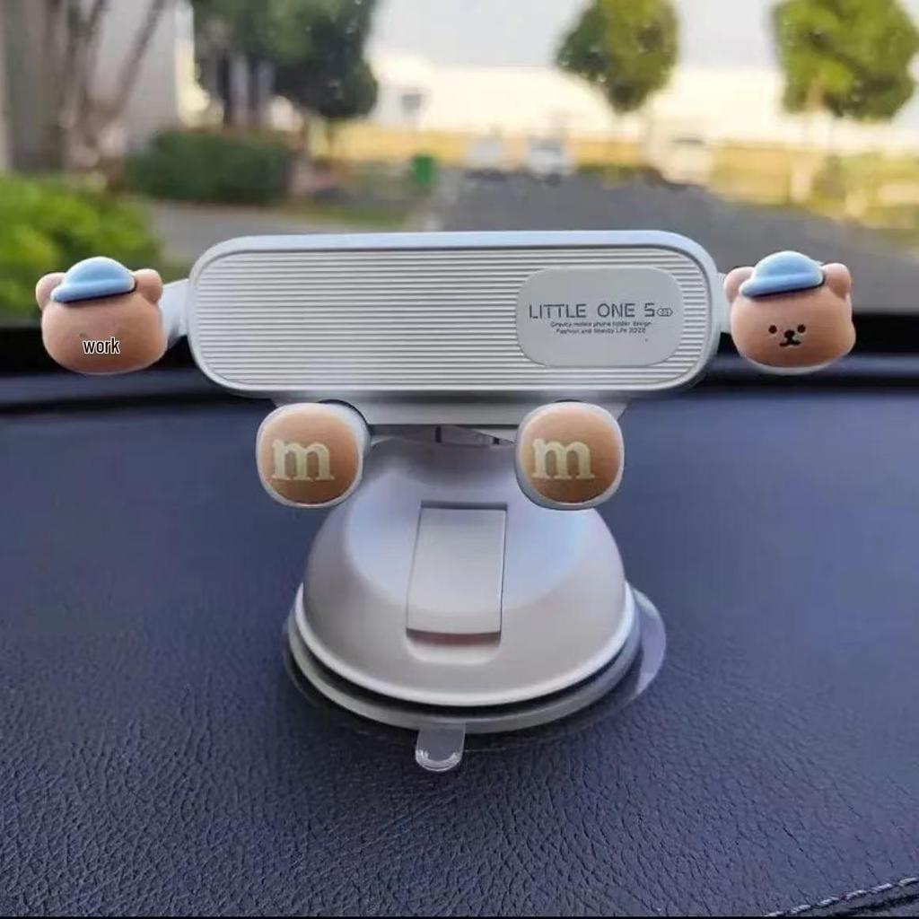 Cartoon Suction Cup Phone Holder for Dashboard - Perfect for Female Drivers