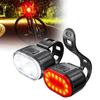 Night Mountain Cycling Bike Lights High Performance Bicycle Front Rear Lamp