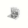 10pcs Stainless Steel L-Shaped Corner Code 90 Degree Laminated Furniture Plate Hardware Right Angle Bracket Cabinets Small