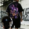 Dragon Ball Print Short Sleeve Cotton T-Shirt Son Goku Vegeta Men Women Clothes Harajuku Y2k Tee Vintage Summer Streetwear