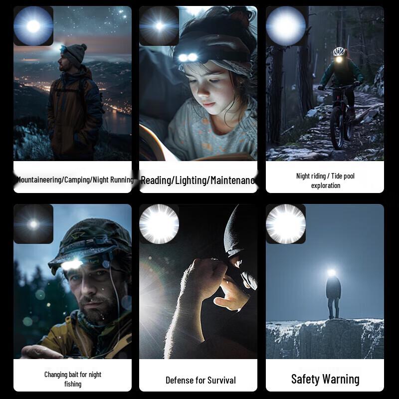 Wolson Eagle Falcon Night Fishing Rechargeable Headlamp