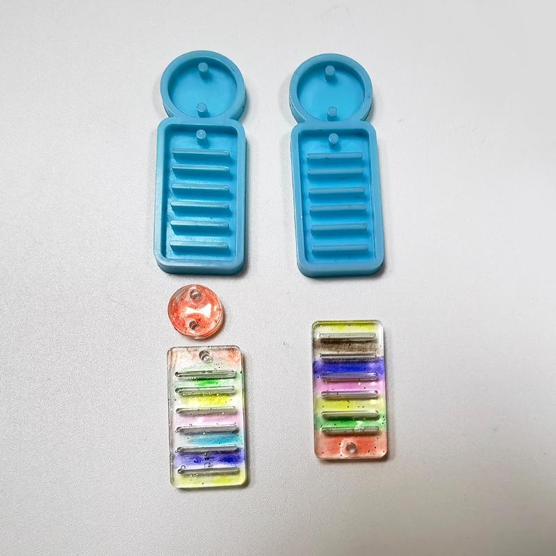 DIY Art Crafts Ear Studs Casting Mold Handmade DIY Earrings Silicone Mold Eardrops Danglers UV Crystal Resin Epoxy Mold