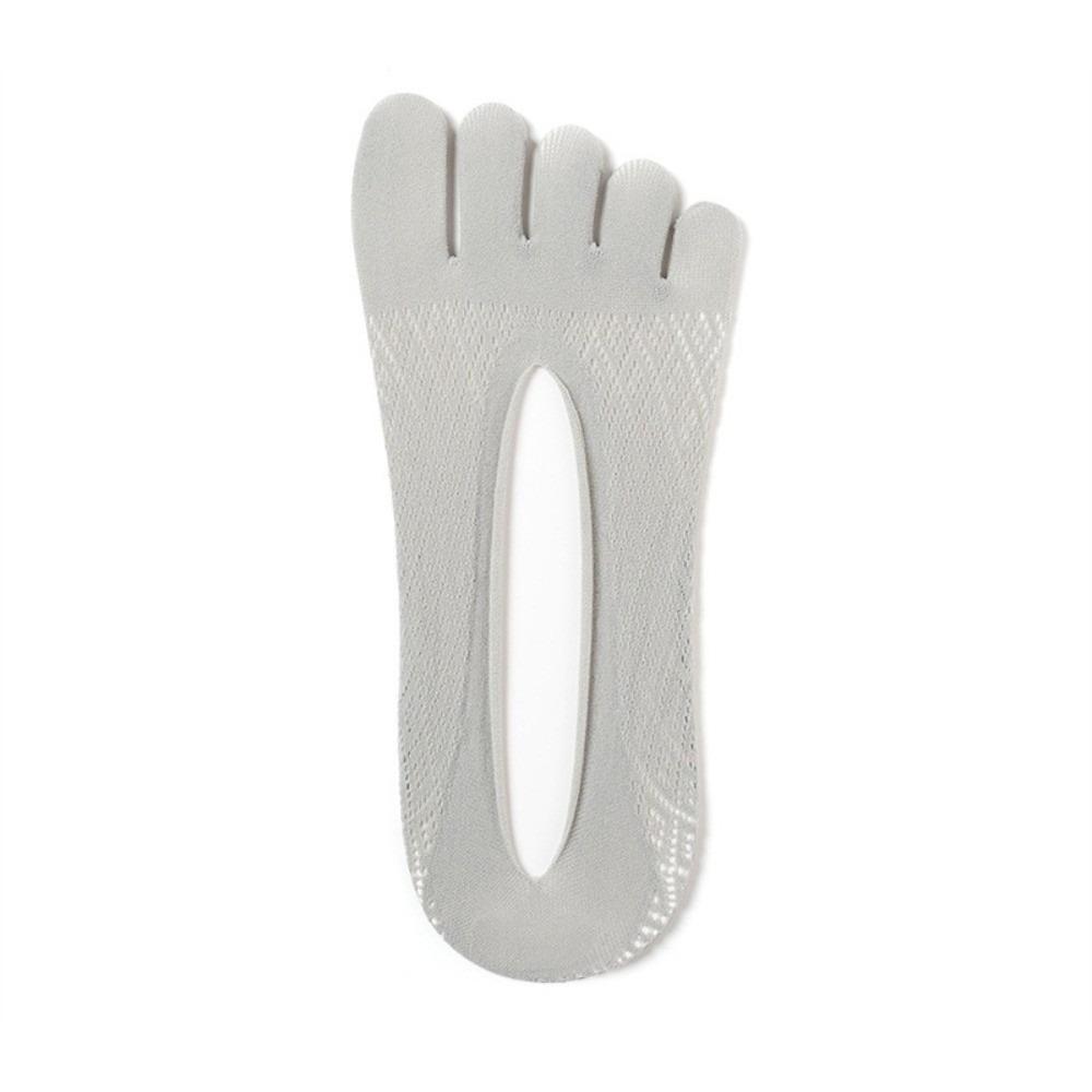 Breathable Five Toe Socks Mesh Grid No Show Socks Simple Invisible Socks  For Women