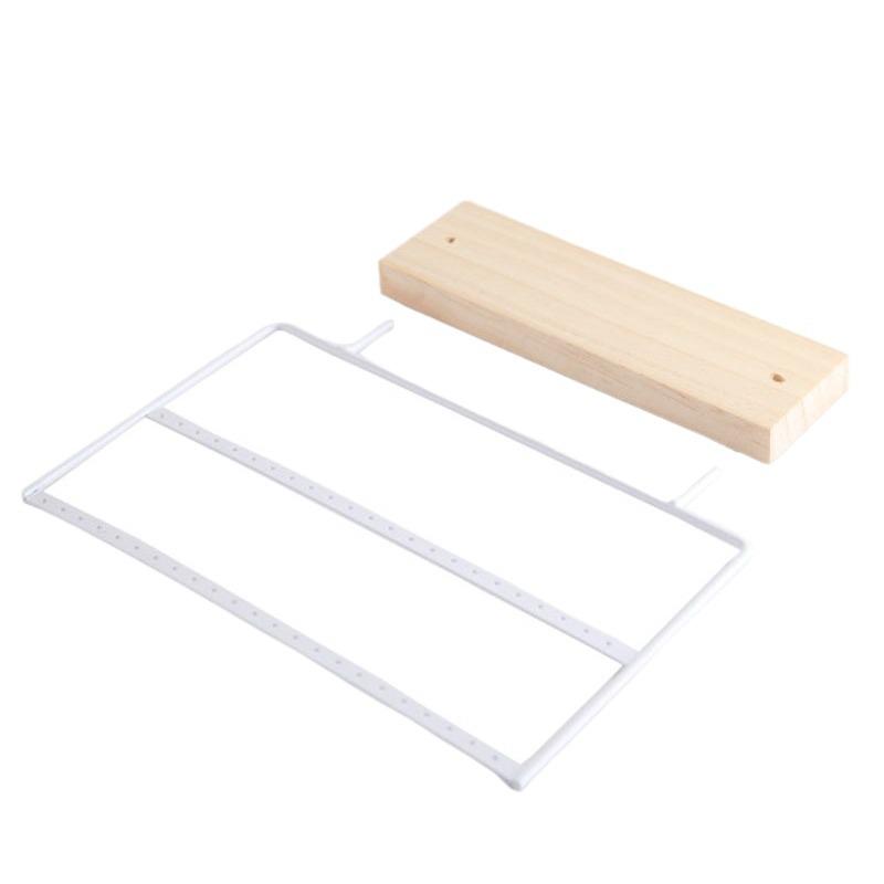 Zhiyu Solid Wood & Iron Perforated Earring Display Stand