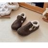 Children's Shoes with Plush Insulation, Autumn and Winter Women's Shoes, Boys' Winter Hairy Shoes, Versatile Baby Cotton Shoes