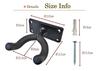 POSITIVE Guitar Hanger with Mounting Guitar Guitar 5-Piece Wall-Mounted Screws, Hooks, Stand, Wall-Mounted