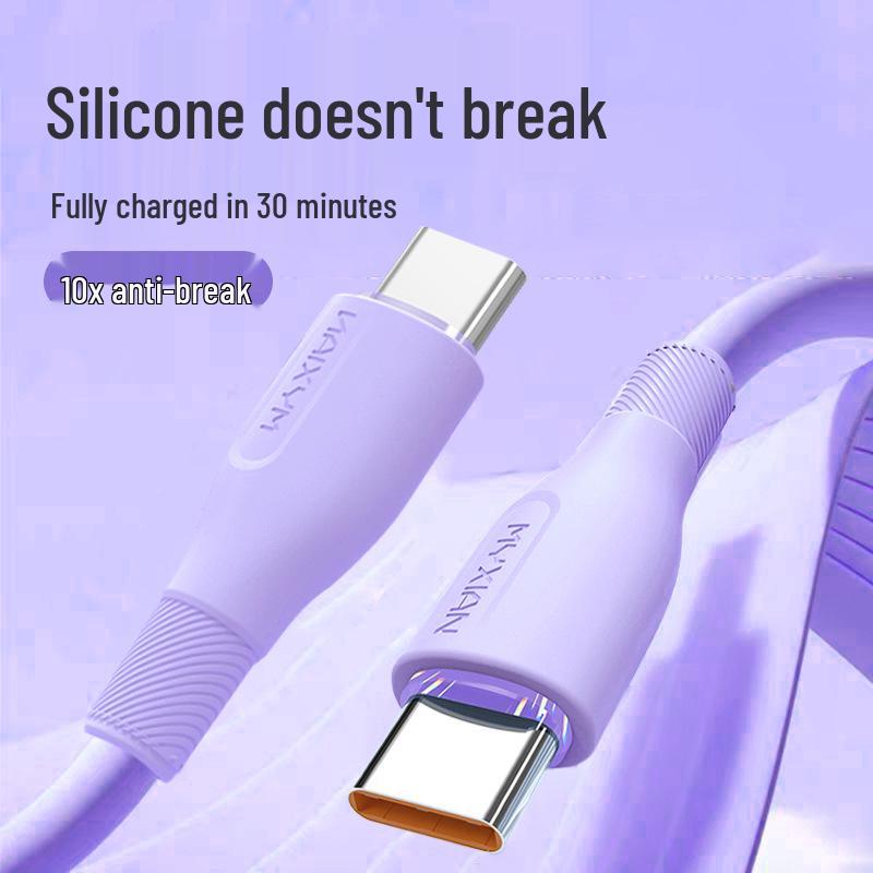 Soft Rubber Fast Charging USB Cable for Android, Apple, Type-C, Xiaomi, Huawei