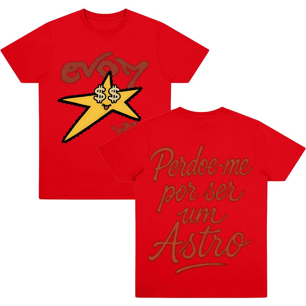 

Футболка Astro Veigh Мерч Футболки Мужские Женские С Графическим Принтом Футболка Мужская Летняя Хлопковая С Коротким Рукавом Хип-Хоп Уличная Одежда M красный