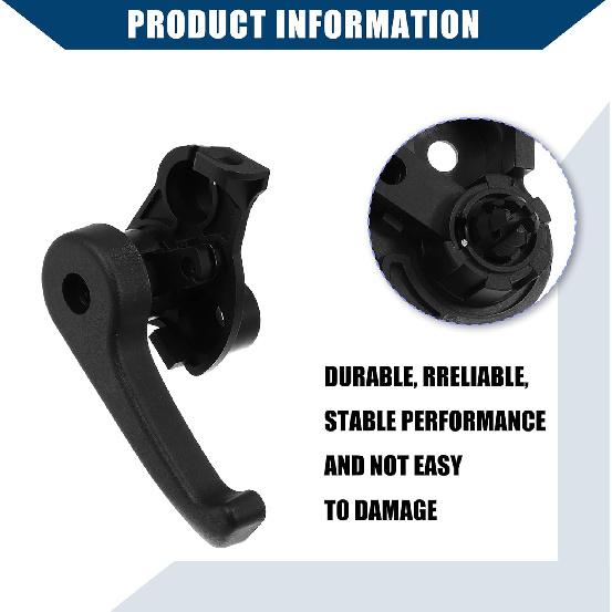 No.81180-2B000 / Hood Release Base Handle Assembly for Hyundai Santa Fe 2007-2022 / Front/Durable Plastic / 1Set Black