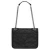 Saint Laurent Niki V Stepp-Leder Mini-Handtasche Mit Magnetverschluss Damen Handtaschen Schwarz 823951-0EN04-1000