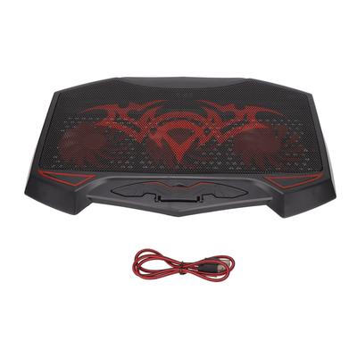 Gaming Laptop Cooling Pad Red LED 3 Cooling Fans 5 Adjustable Angles Dual USB Ports Quiet Laptop Cooler for 16in Laptop