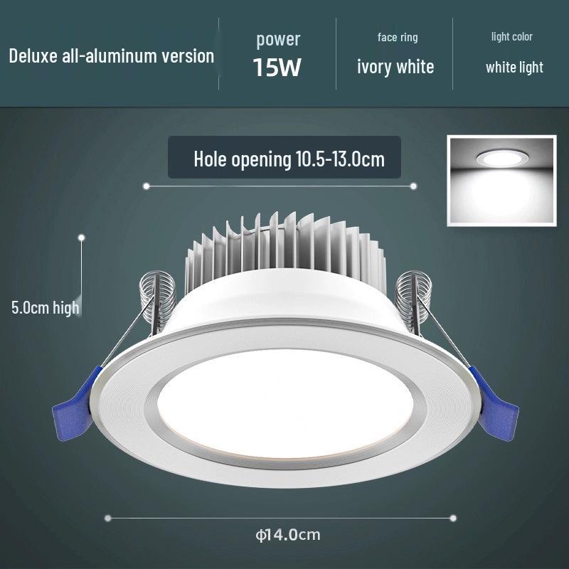 Ultra-Thin LED Downlight: 4-6 Inch Recessed Ceiling Spotlight