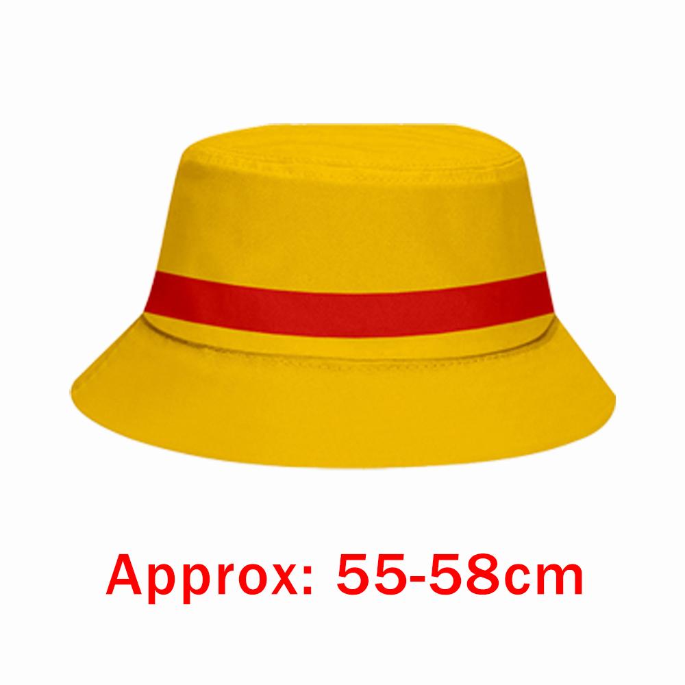 Japanese Anime Cosplay Hat Boater Cap Outdoor Sun Protection Versatile Flat-top Wide-brimmed Casual Travel Street Bucket Hats