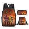 Deadpool 3pcs Student School Bag Backpack Lunch Bags Pencil Case Gifts Kids