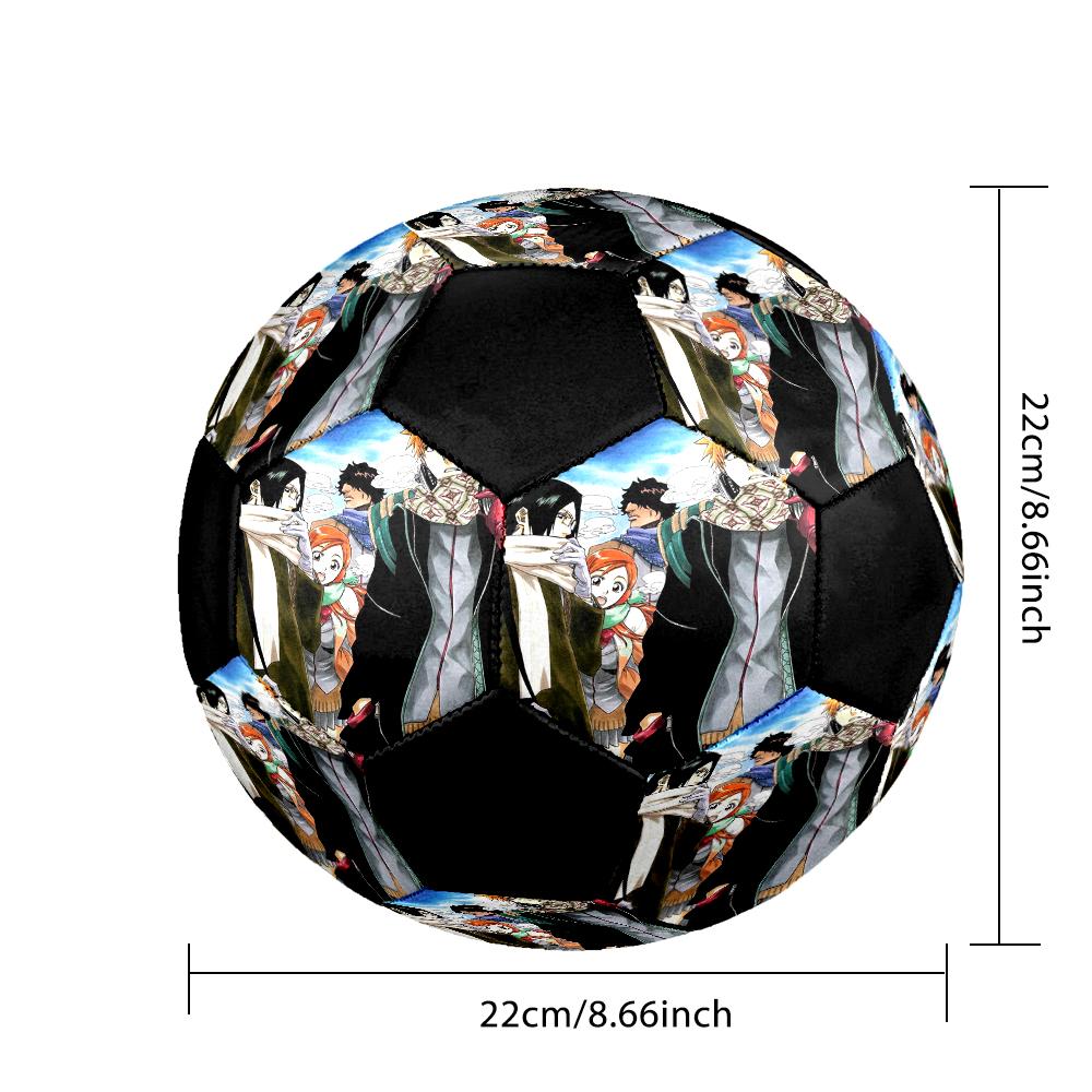 Pallone da Calcio Colorato Cucito a Macchina PVC Misura 5 Pronto per Allenamento di Squadra e Competizione Resistente Alto Rimbalzo Raffreddamento Regalo Sportivo