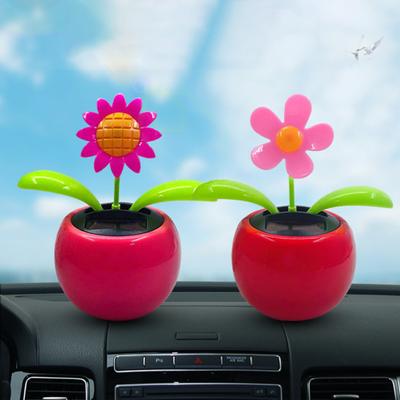 Car Ornament Funny Cartoon Solární Powered Ornamentální Zářivé Automobilové Dekorace Dárky Palubní deska Tanec