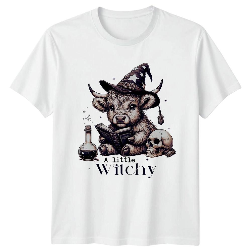 Witchy Cow TShirt Funny Animal Pun Halloween TShirt S
