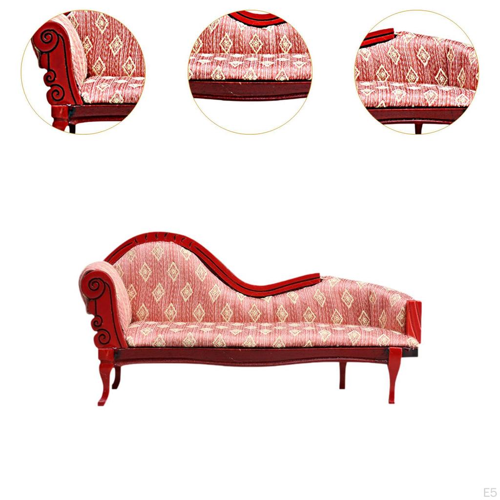 1:12 Doll House Mini Sofa Dollhouse Decoration Simulation Furniture for Party Favors