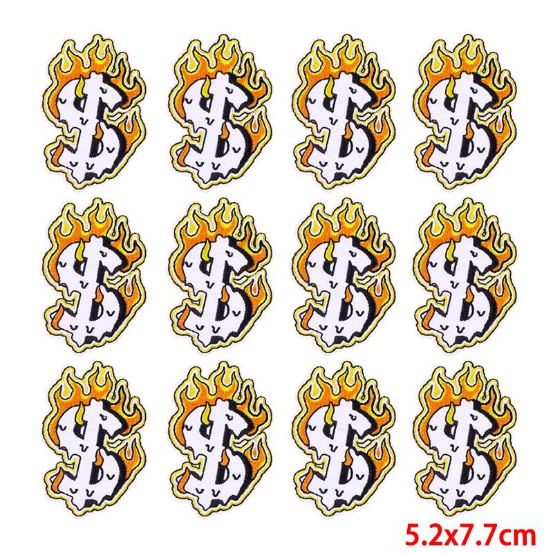 10 teile/los Großhandel Stickerei Patch Eisen Auf Patches Für Kleidung Patches Auf Kleidung Jacken Dekor Applikation Nähen Liefert