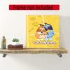 Bluey Customize Your Name Diamond Painting Round Diamond Diy Frameless Holiday Artwork Suitable For Home Office Wall Decoration