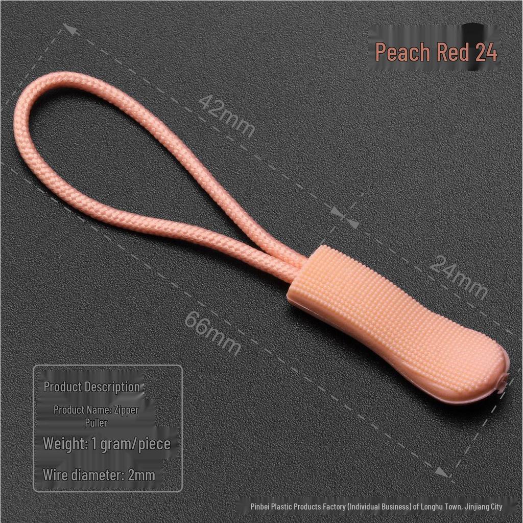 Black Caterpillar Zipper Pull: Popular Luggage Tail Rope Cord