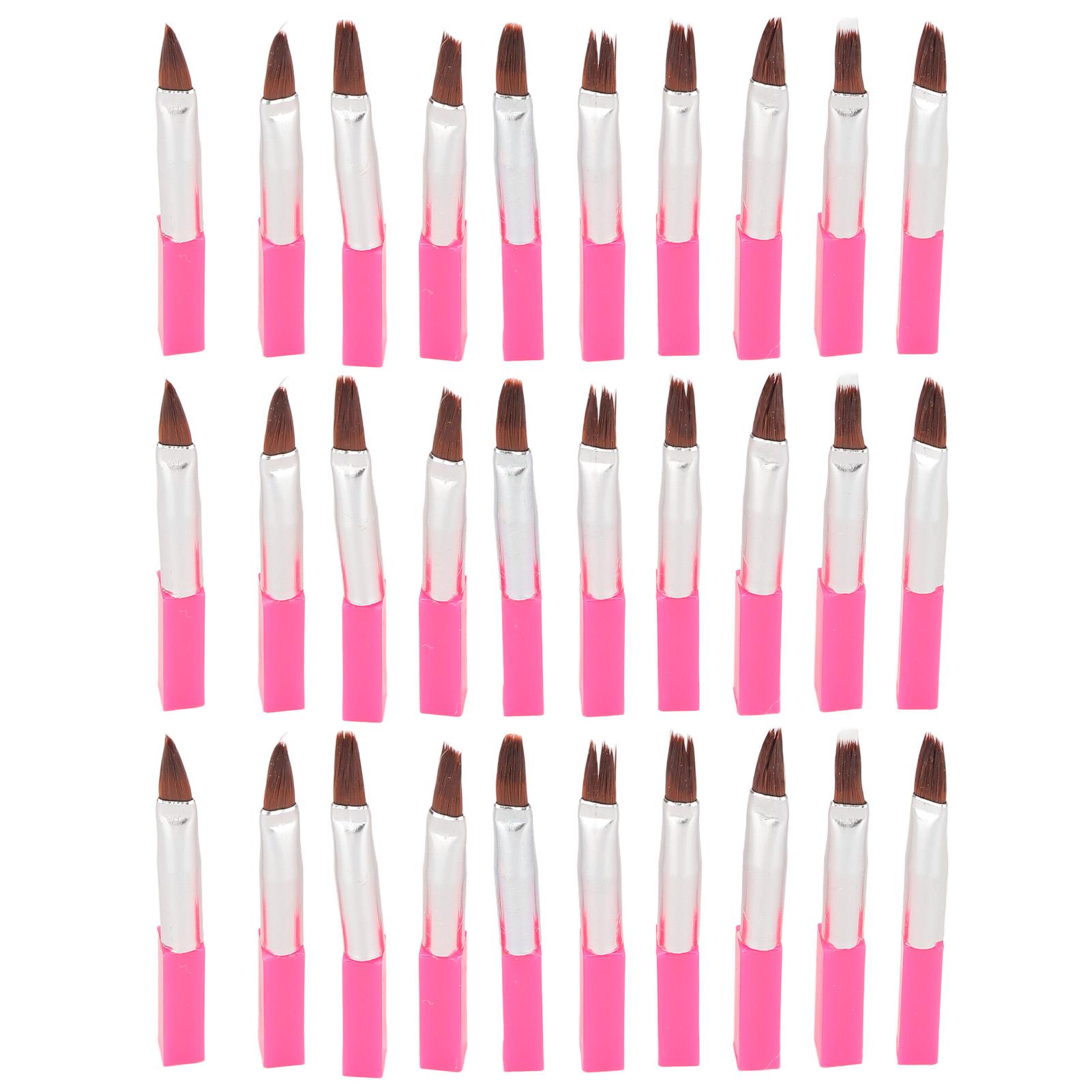 

30 шт. одноразовых кистей для теней для век, портативных кистей для подводки глаз, розово-красных