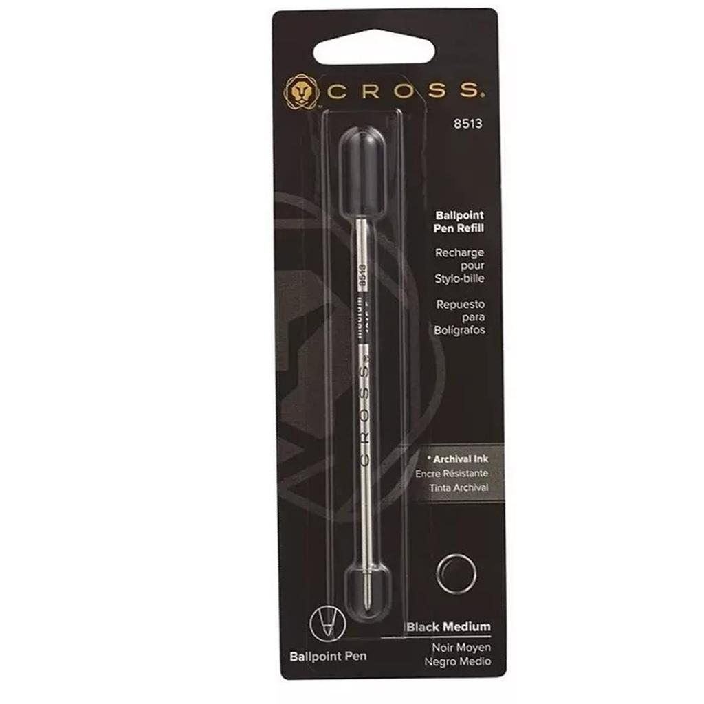 CROSS Ballpoint Pen 6 per Medium 8513 Refills, Box, Black, Point,