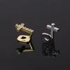 European & American Cross Copper Zircon Single Tooth Hip Hop Grillz - Trendy Dental Jewelry